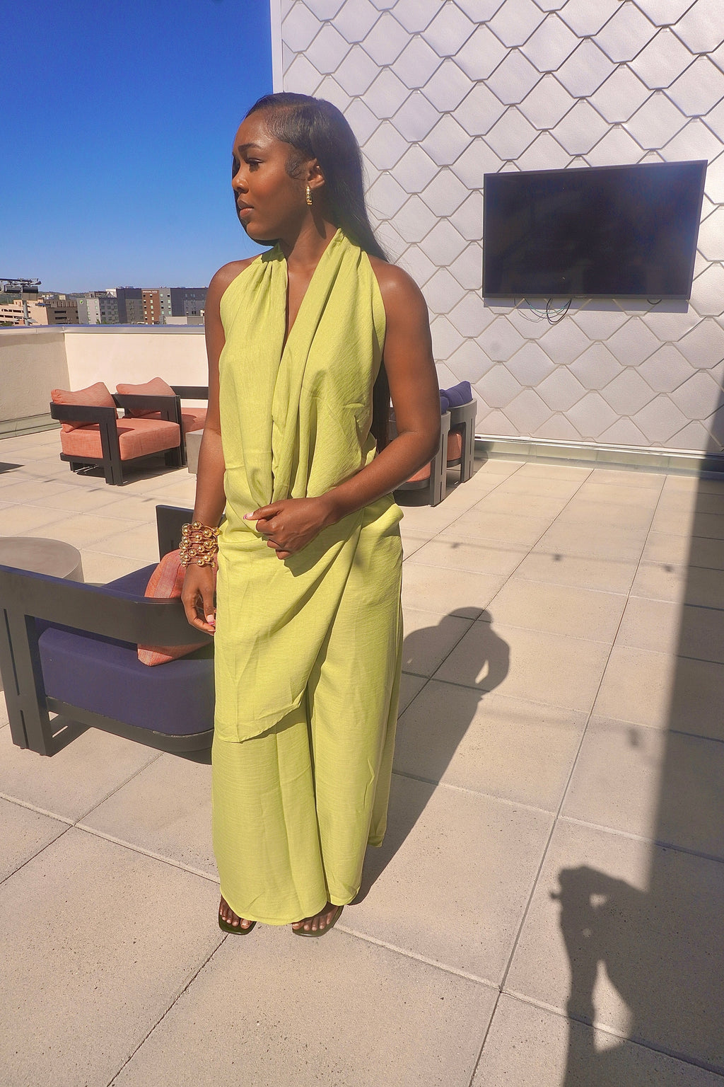Coastal Breeze Pants Set (Green)