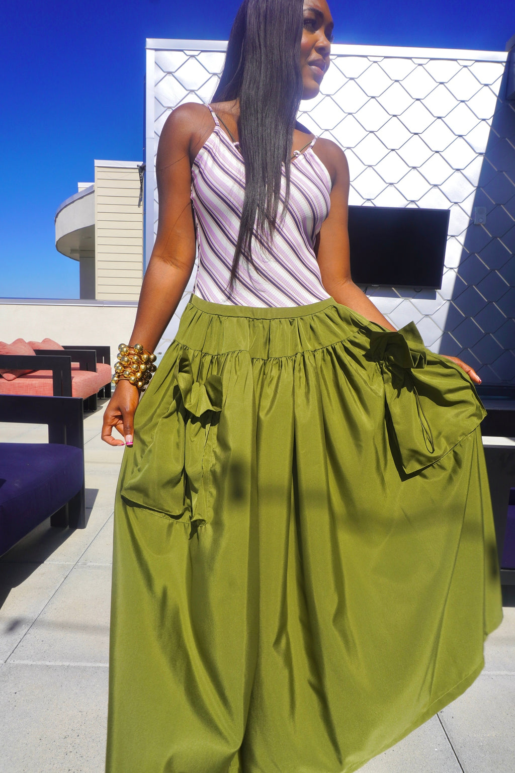 Parachute Dress (Green)