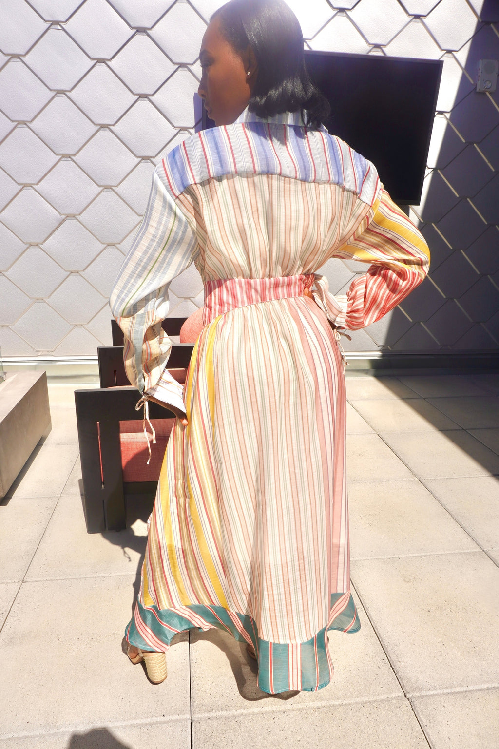 Riviera Stripe Dress (Long)