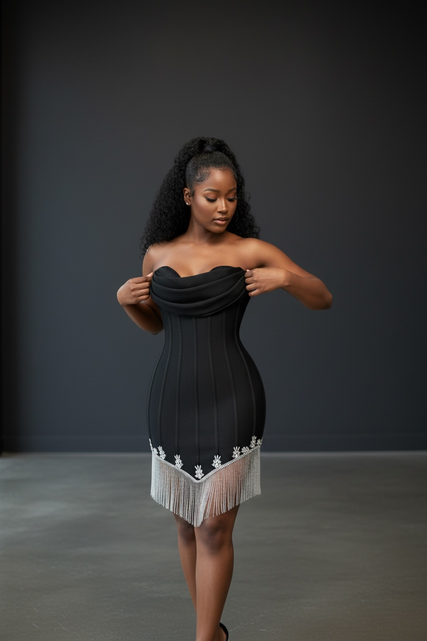 Cindy Strapless Bandage Dress