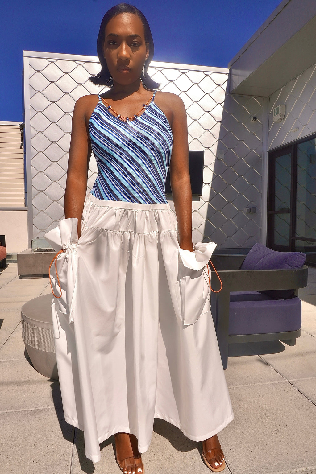 Parachute Dress (Blue)