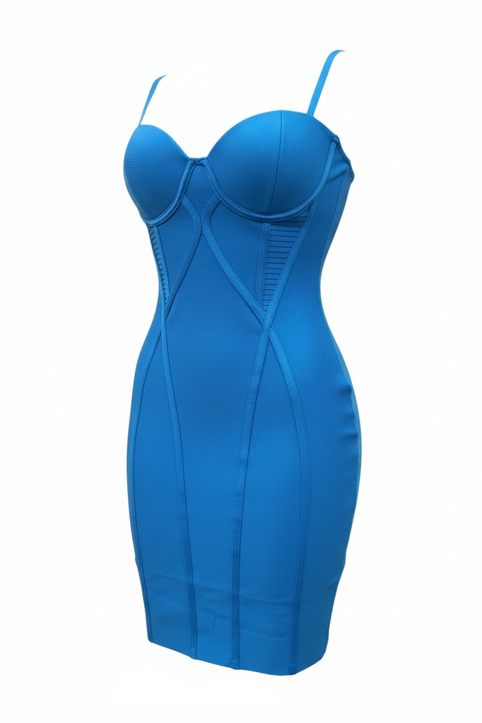 Harmoni Bandage Dress (Blue)