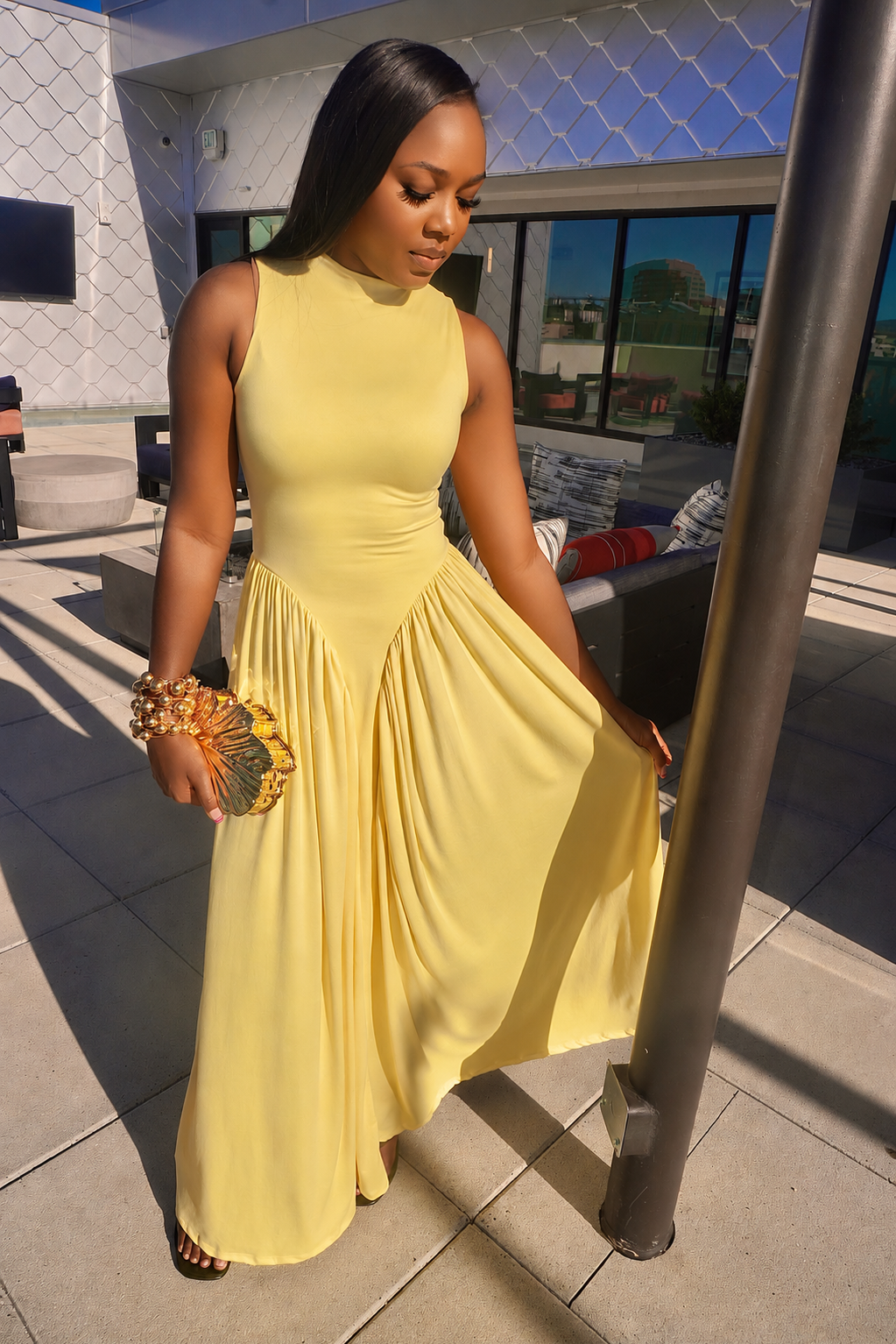 Valenti Maxi Dress (Yellow)