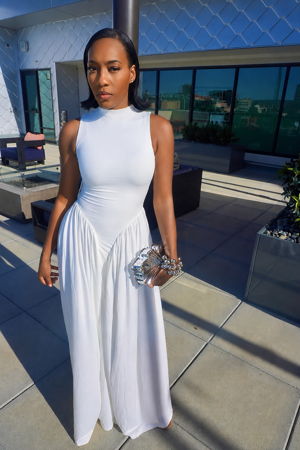 Valenti Maxi Dress (White)