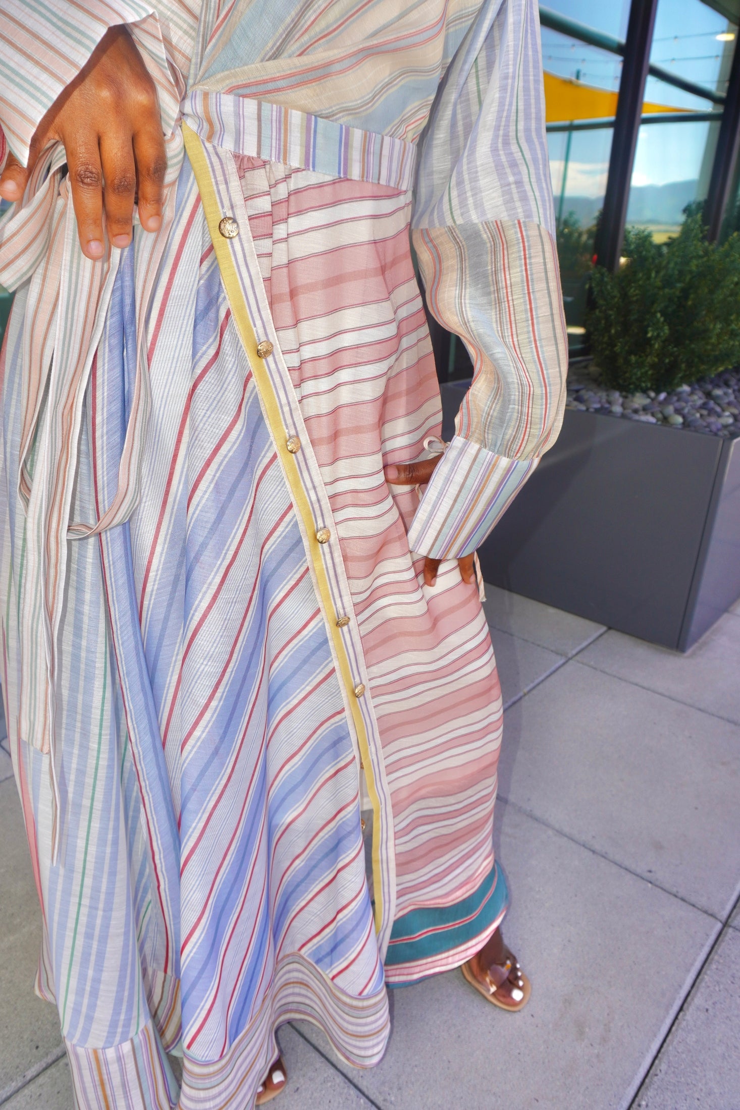Riviera Stripe Dress (Long)