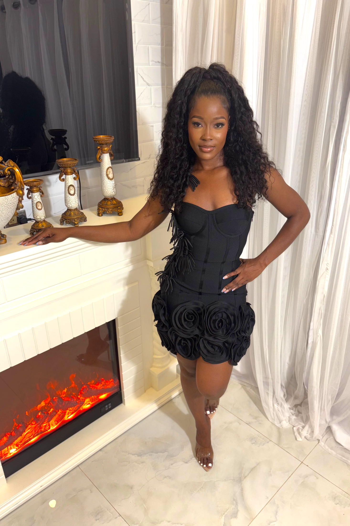 Flower Garden Bandage Dress