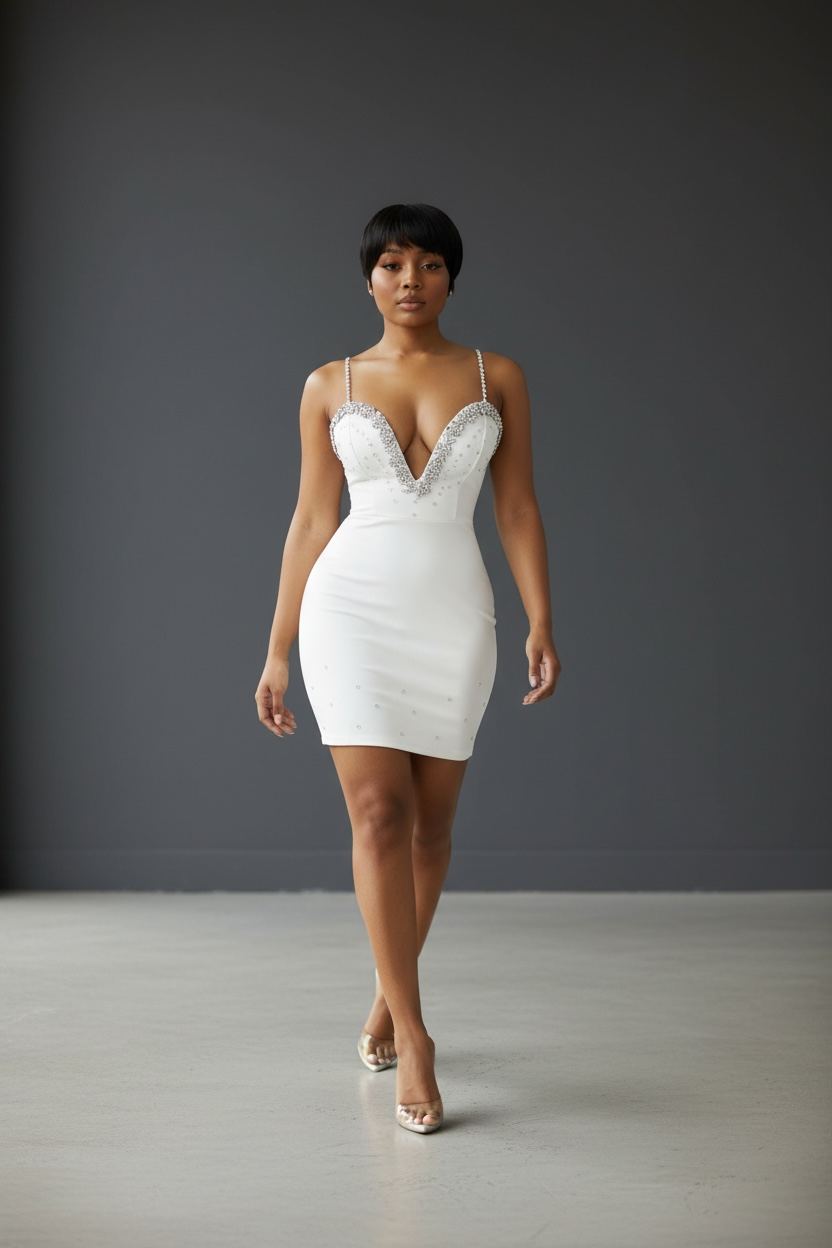 Cora Rhinestone Bandage Dress