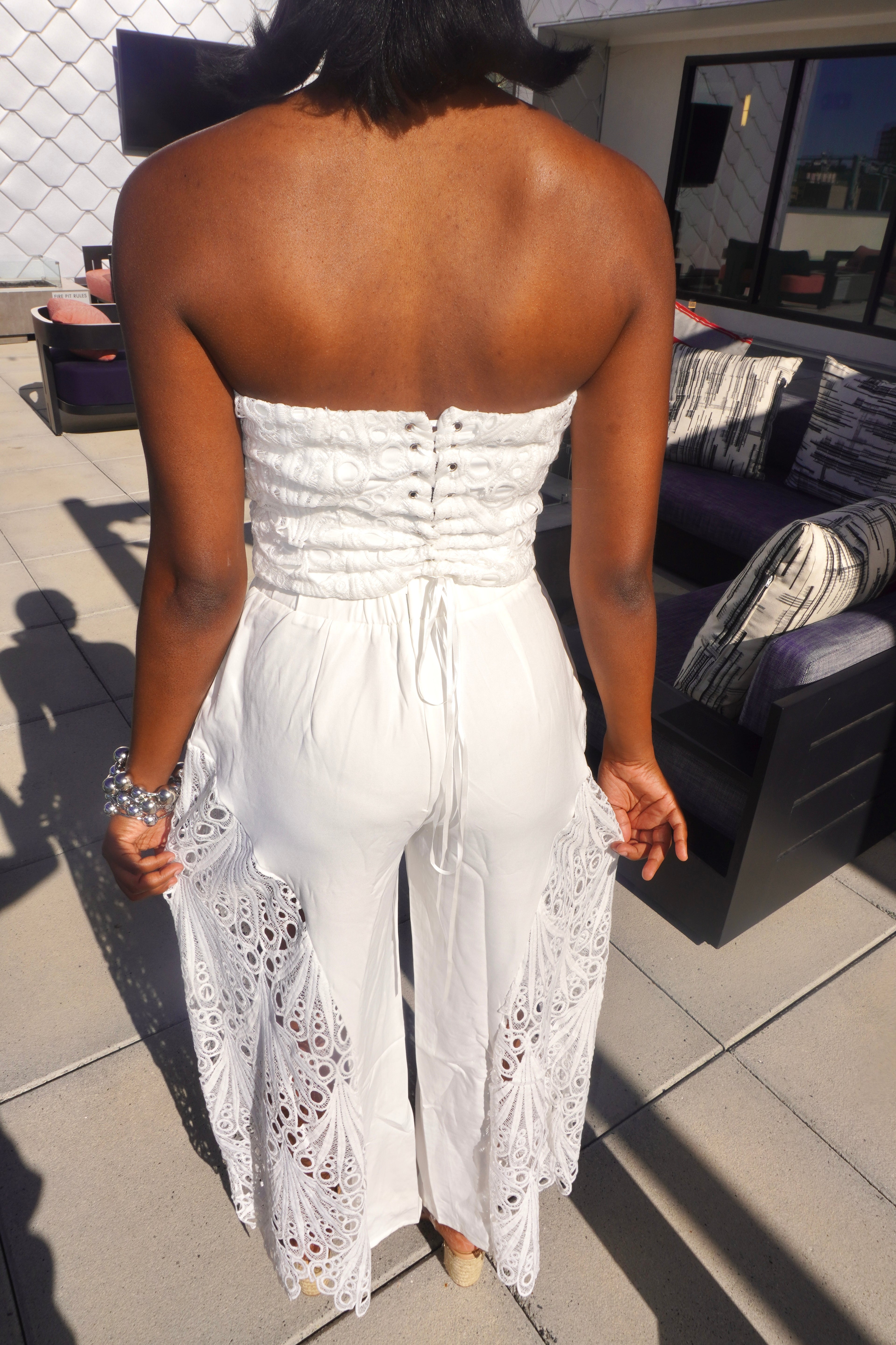 Isla Lace Pants Set