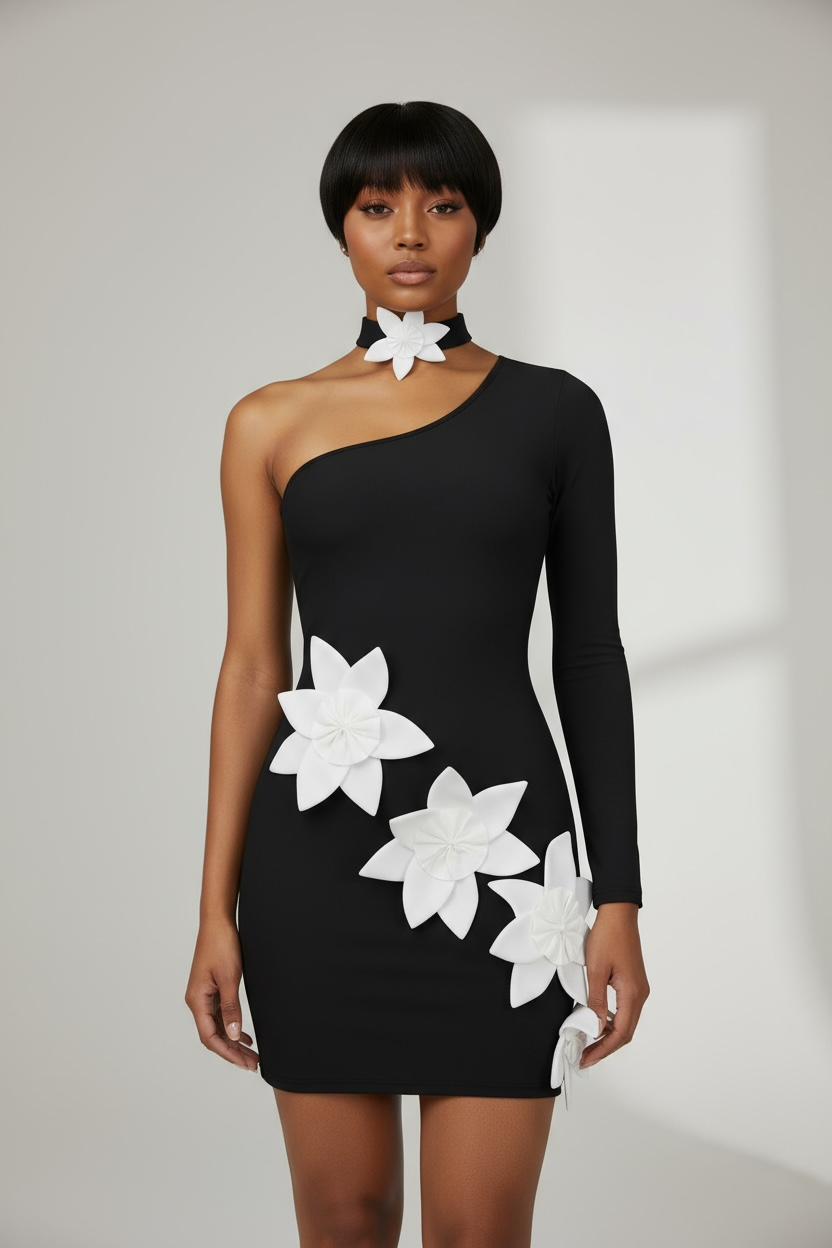 Flower Bomb Bandage Dress