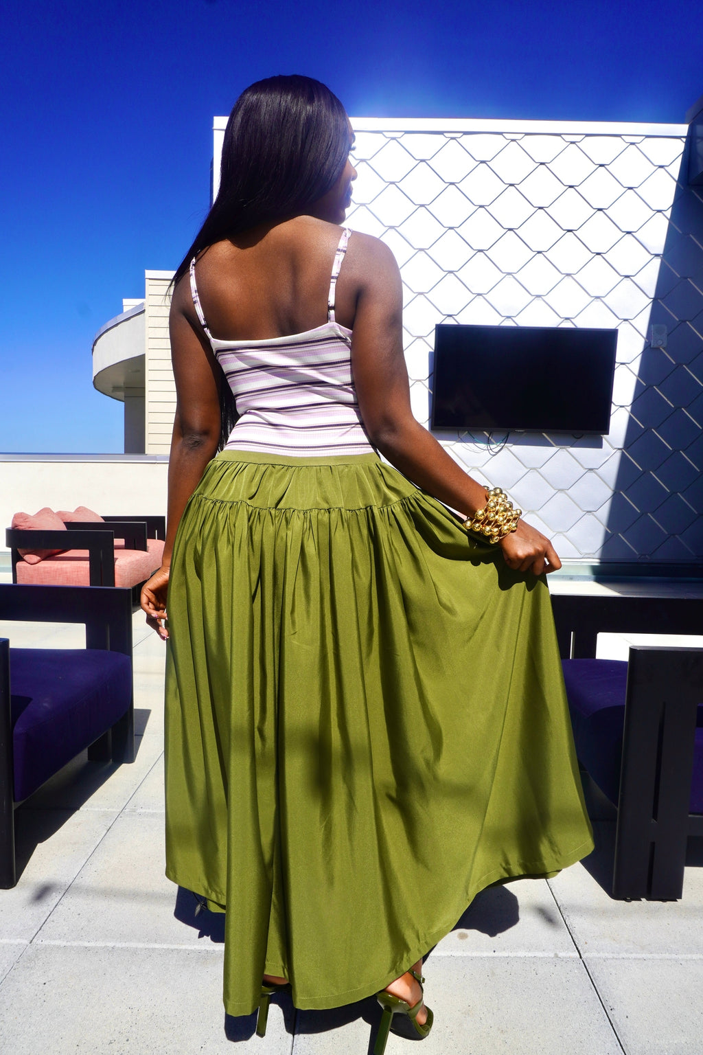 Parachute Dress (Green)