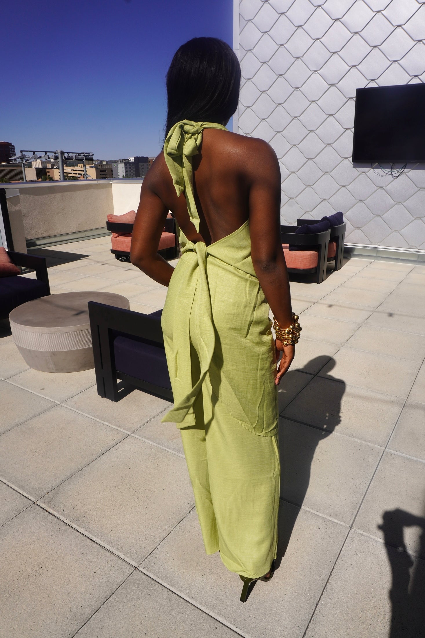 Coastal Breeze Pants Set (Green)