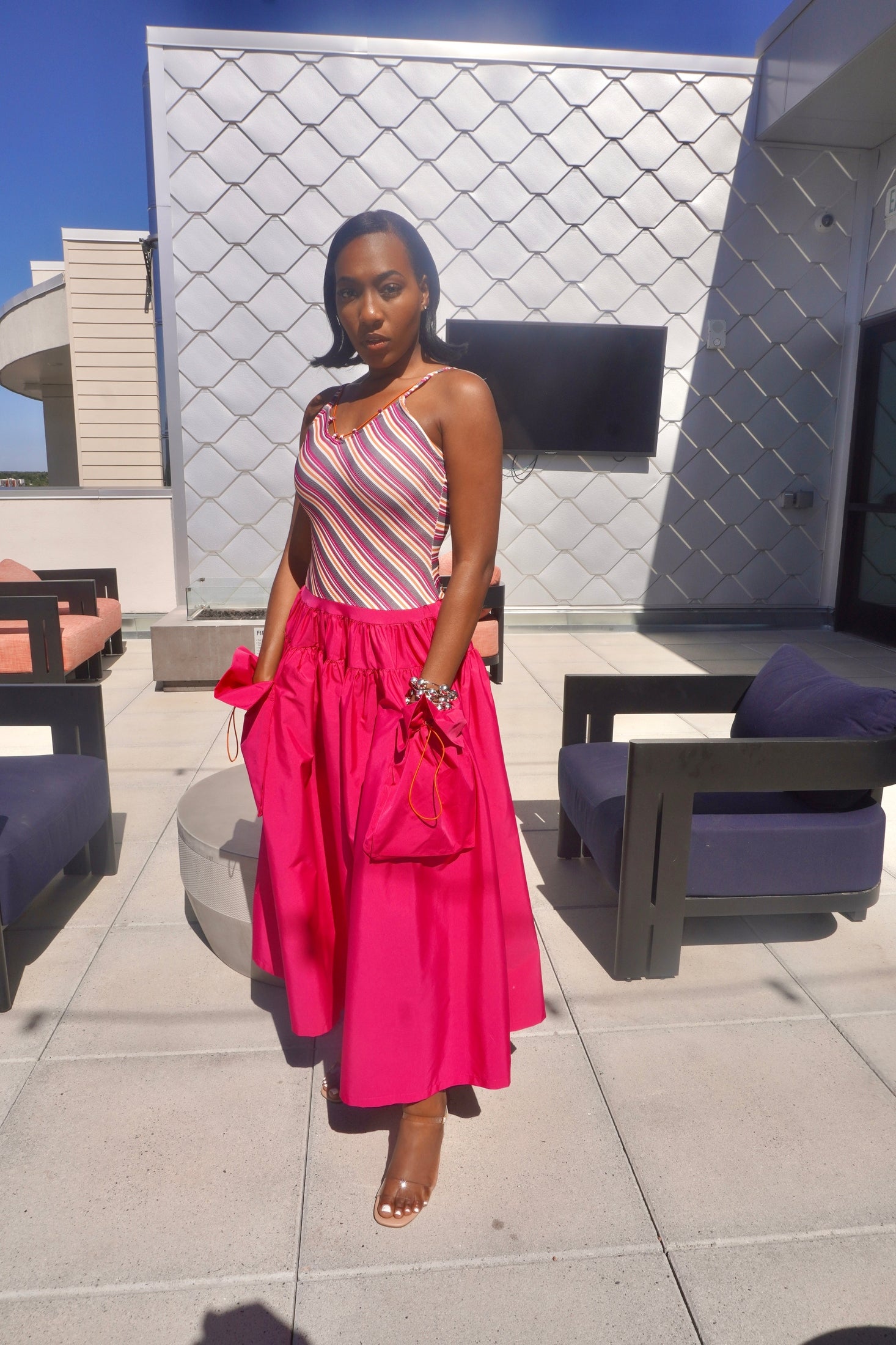 Parachute Dress (Pink)