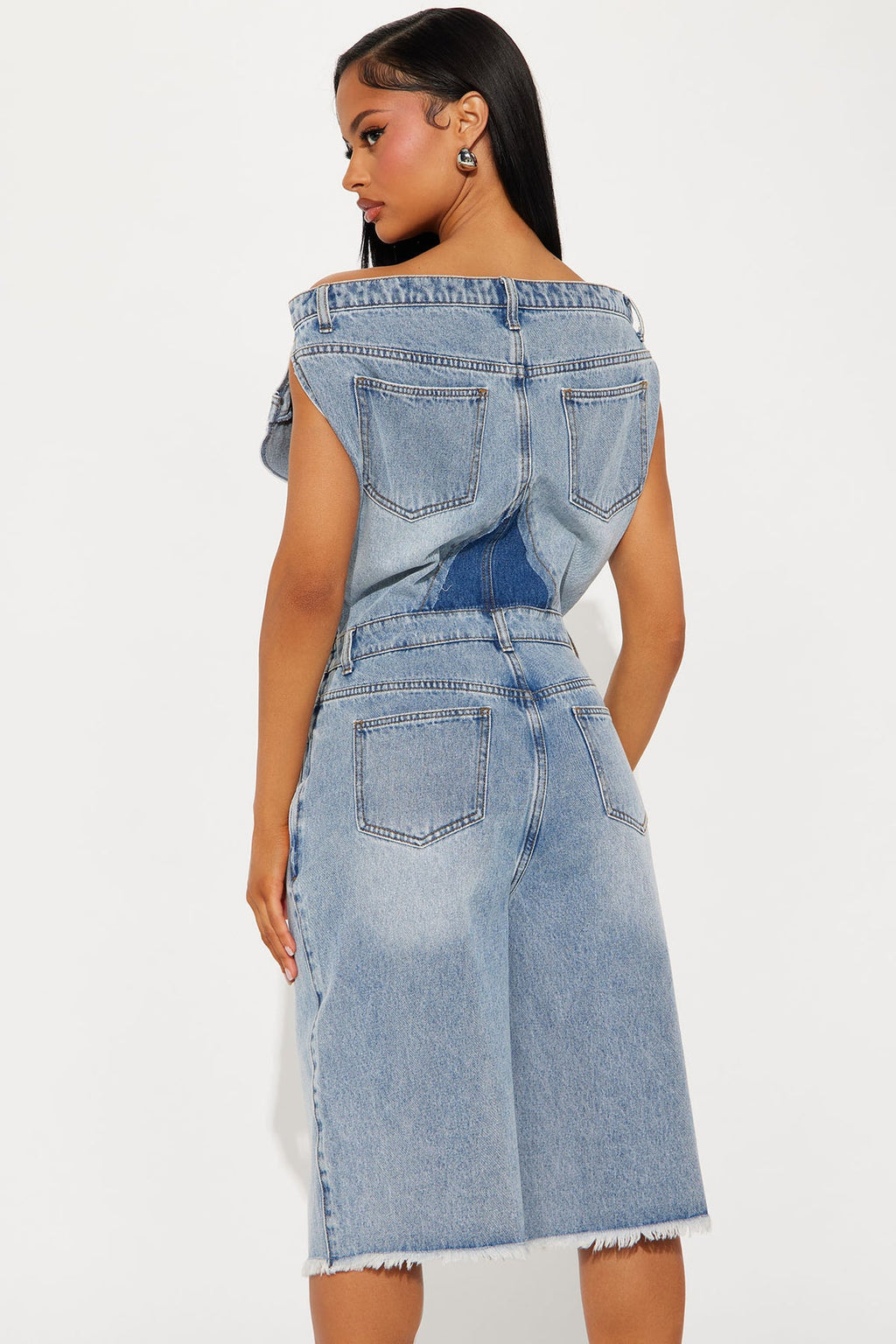 Nessa Washed Jorts Romper
