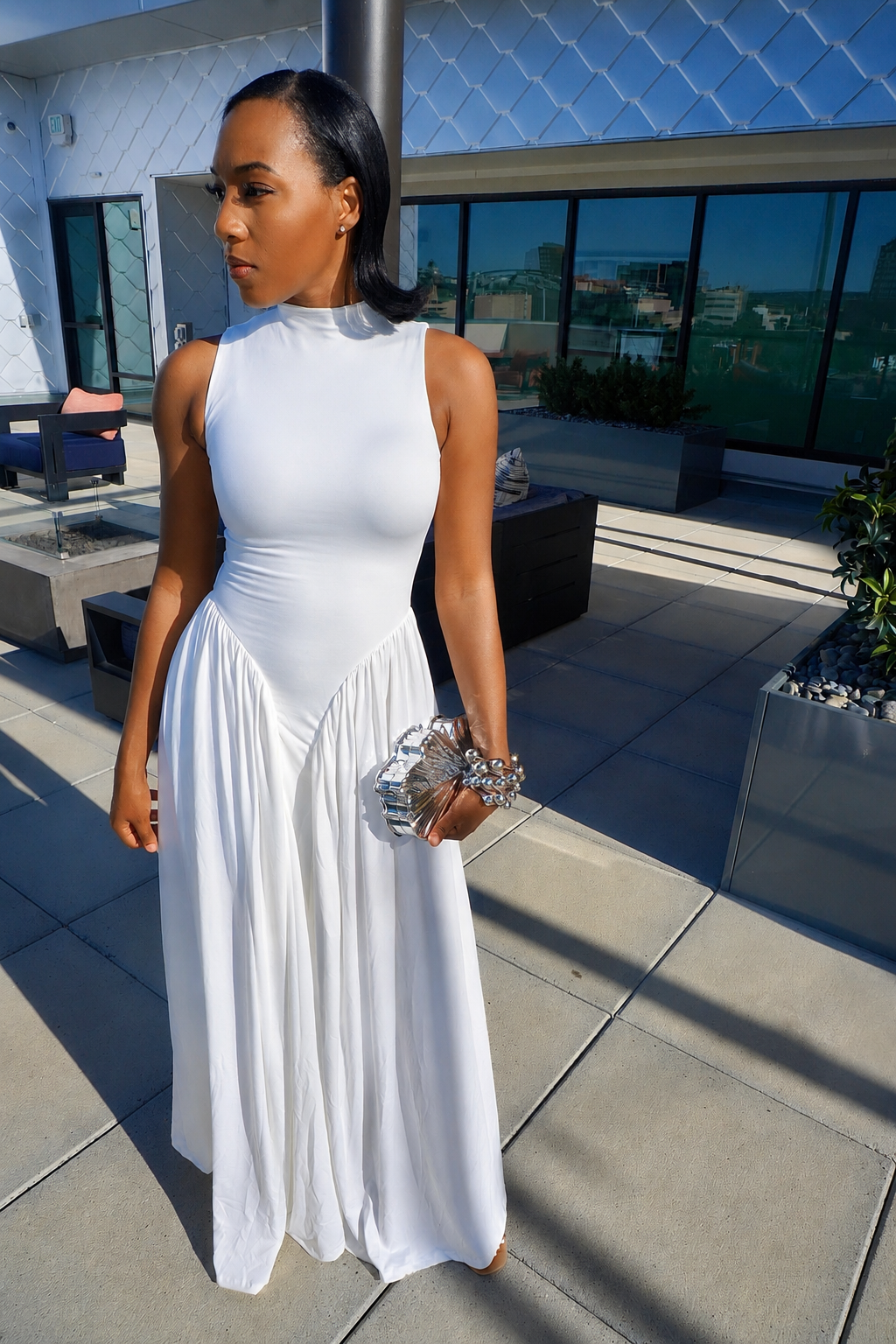 Valenti Maxi Dress (White)