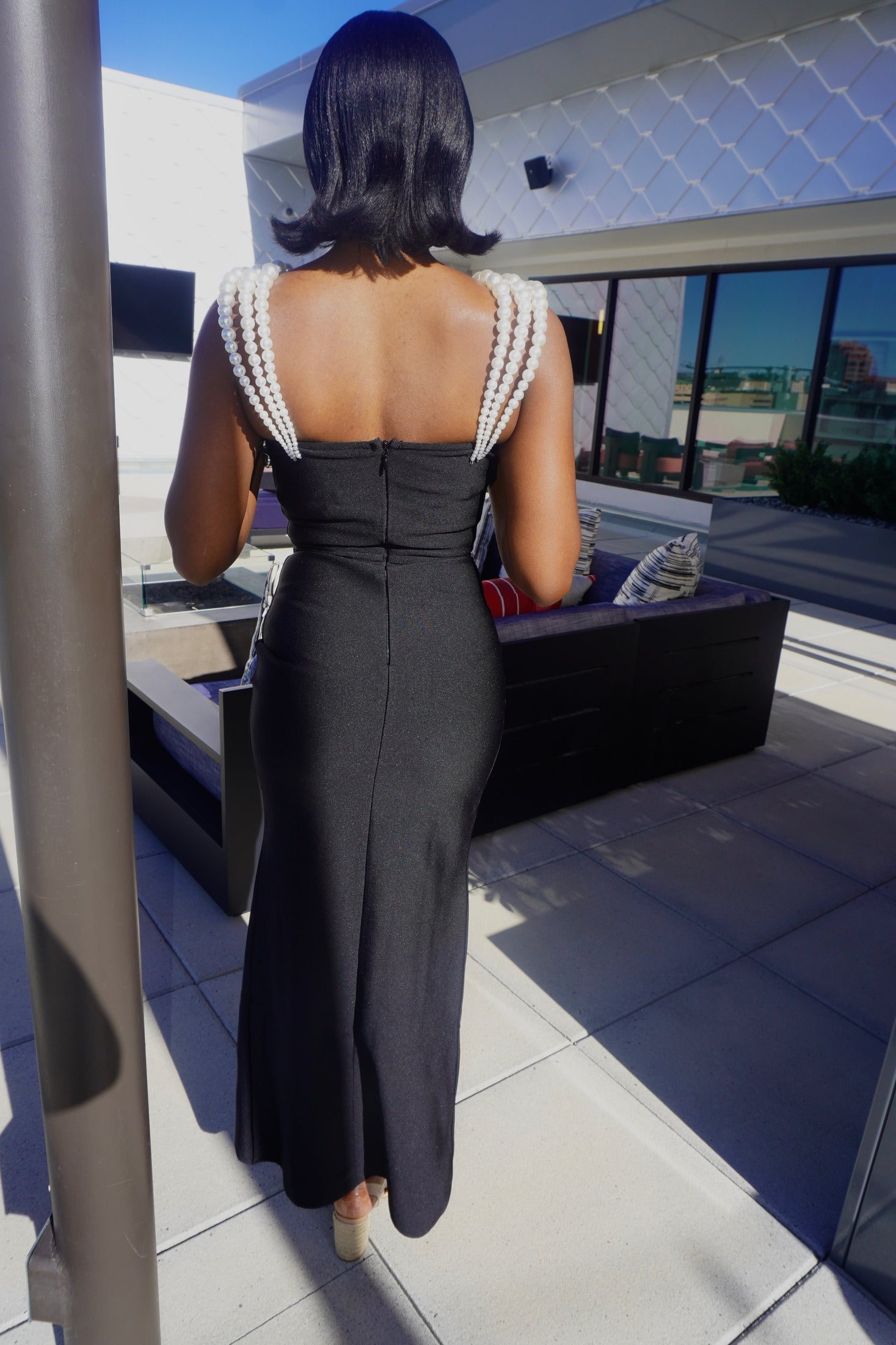 Queen Esther Bandage Dress (Black)