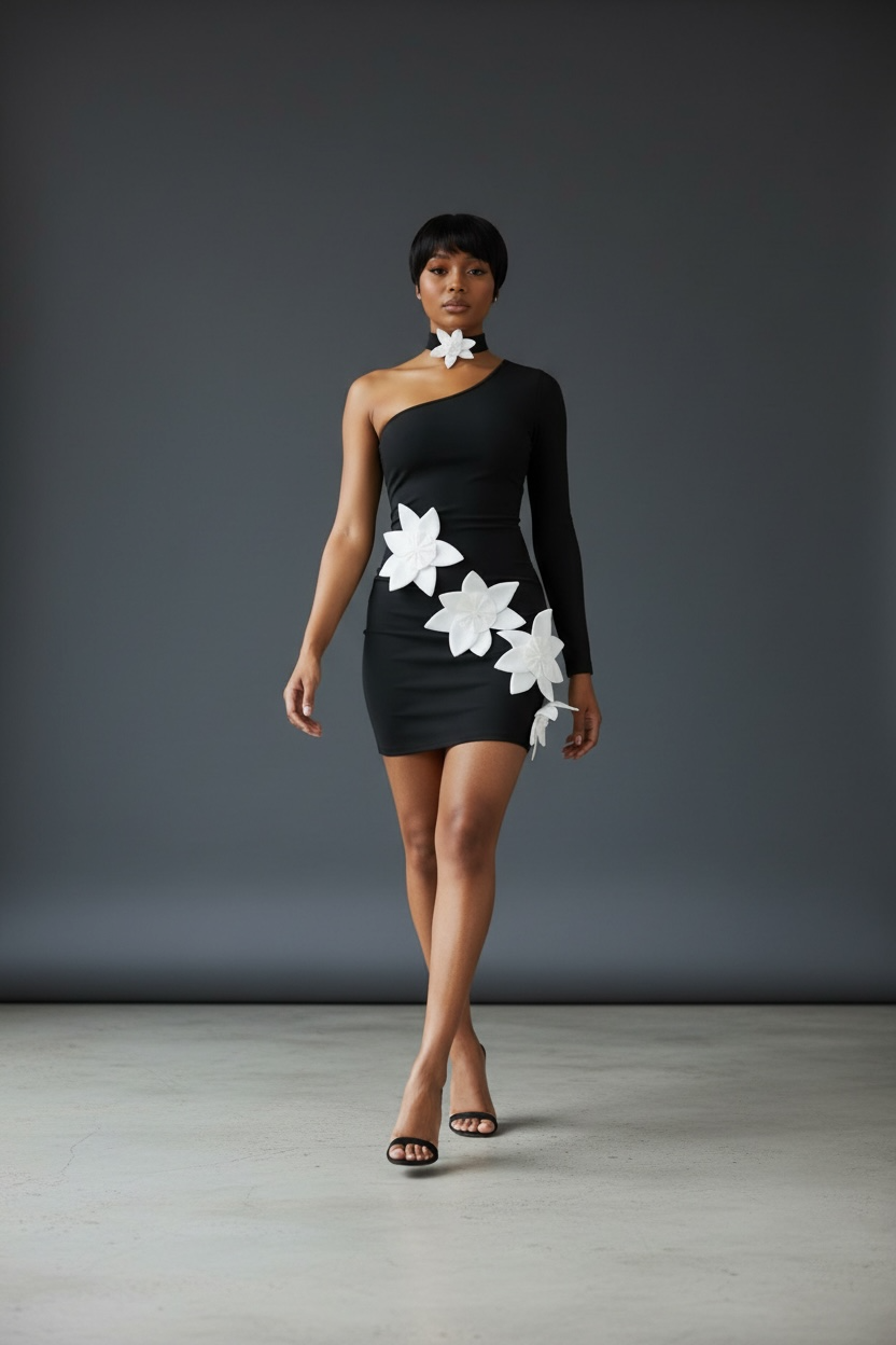 Flower Bomb Bandage Dress