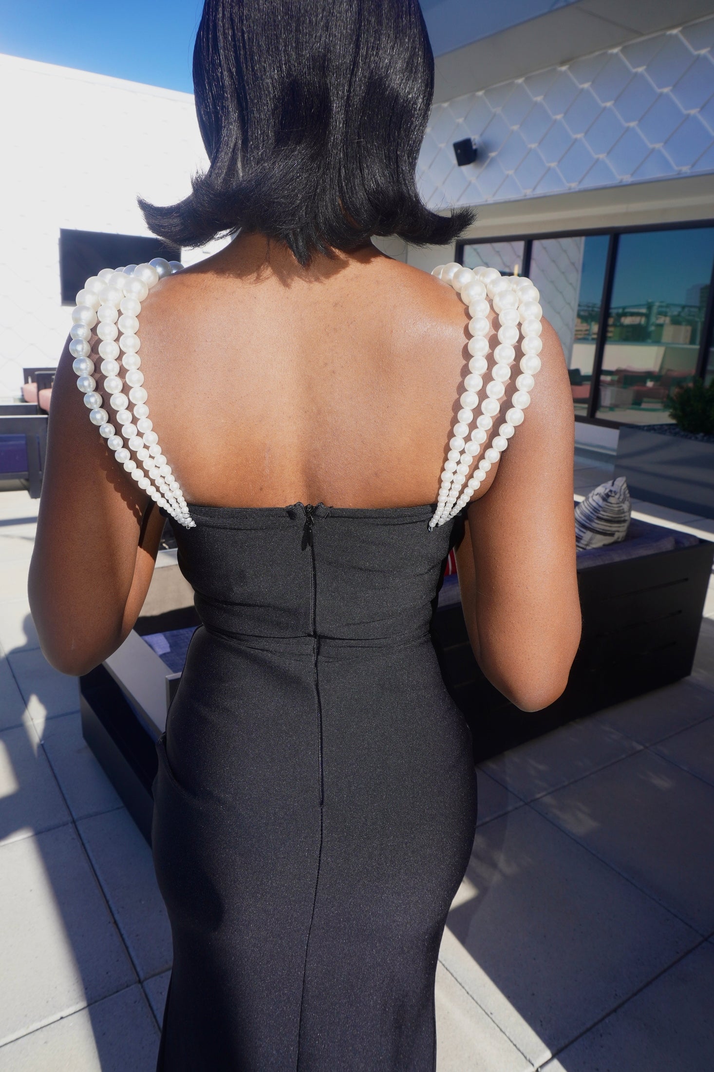 Queen Esther Bandage Dress (Black) – PiecesByXK