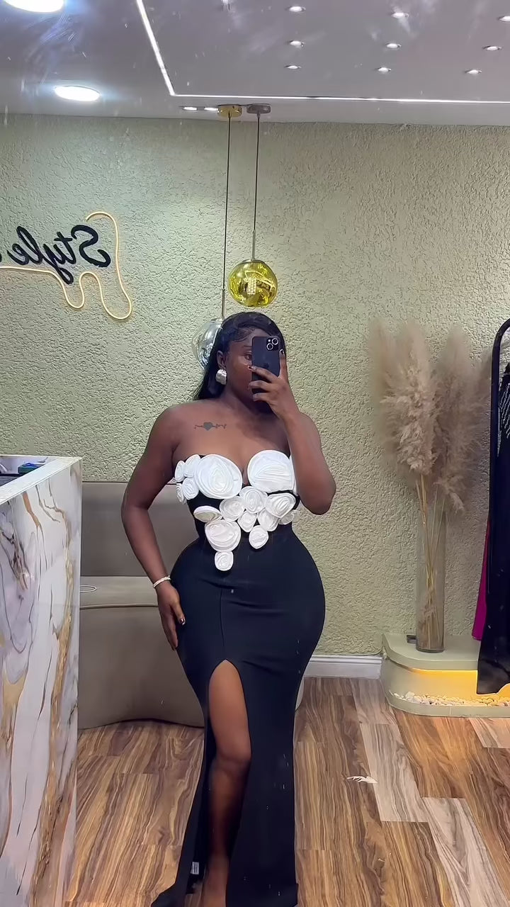 Osaka Flower Bandage Dress