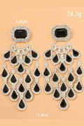 Black diamond earrings